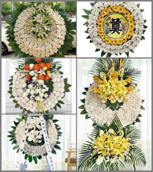 四川成都龙泉驿区山泉镇花果村花圈速递